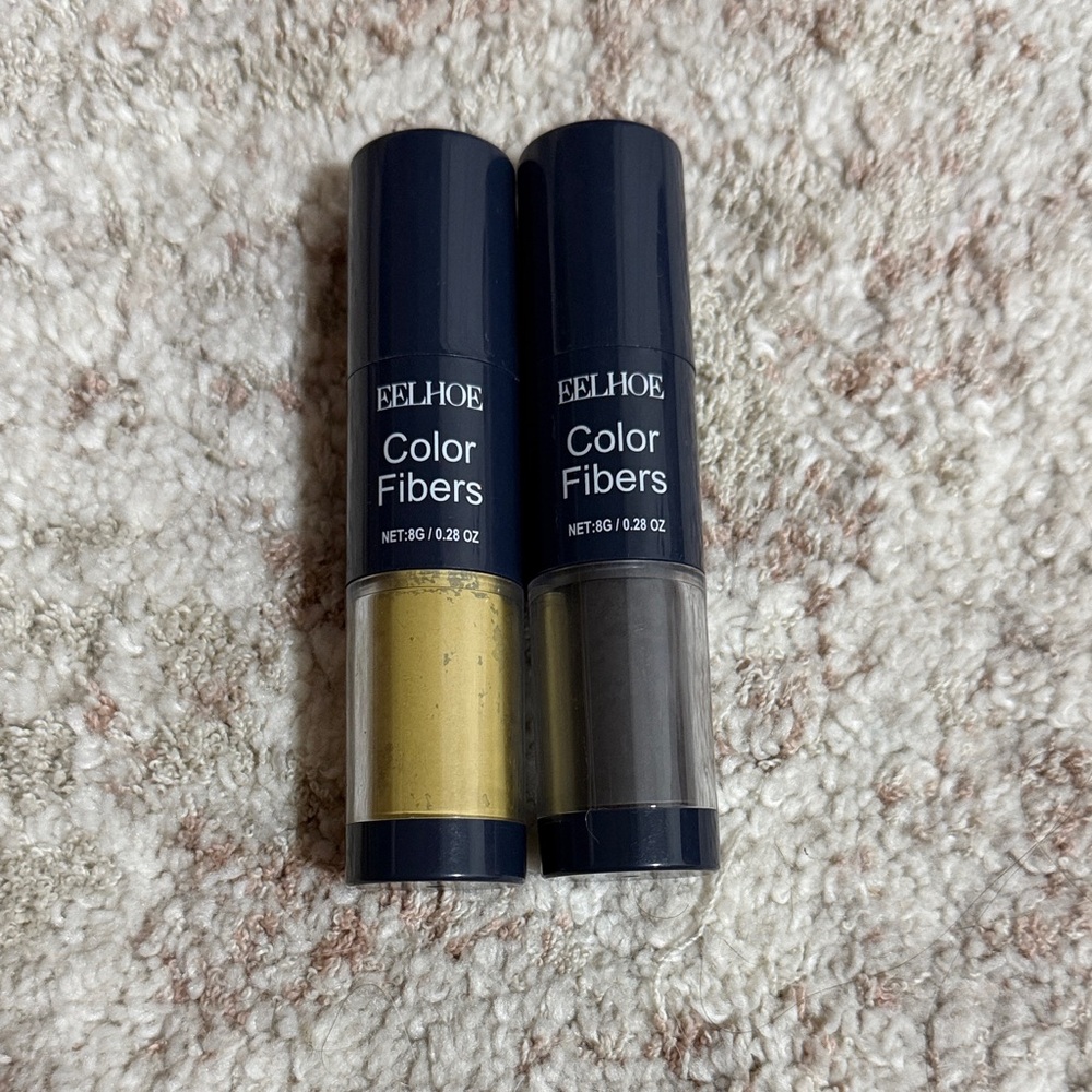 Eelhoe Color Fibers Hair Color Set - Gold and Gray